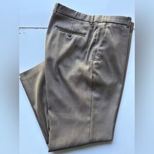 Perry Ellis Portfolio Pants Men's 38x30 Classic Fit Taupe Beige